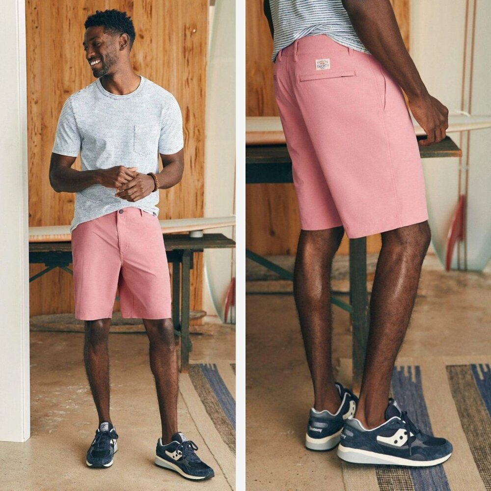 Faherty All Day Men’s Faded Flag Shorts Size 31 - 41585